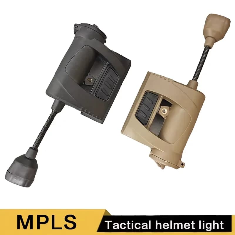 Torcia tattica a LED per casco per caccia softair notturna all'aperto - Lampada frontale regolabile con forte base magnetica