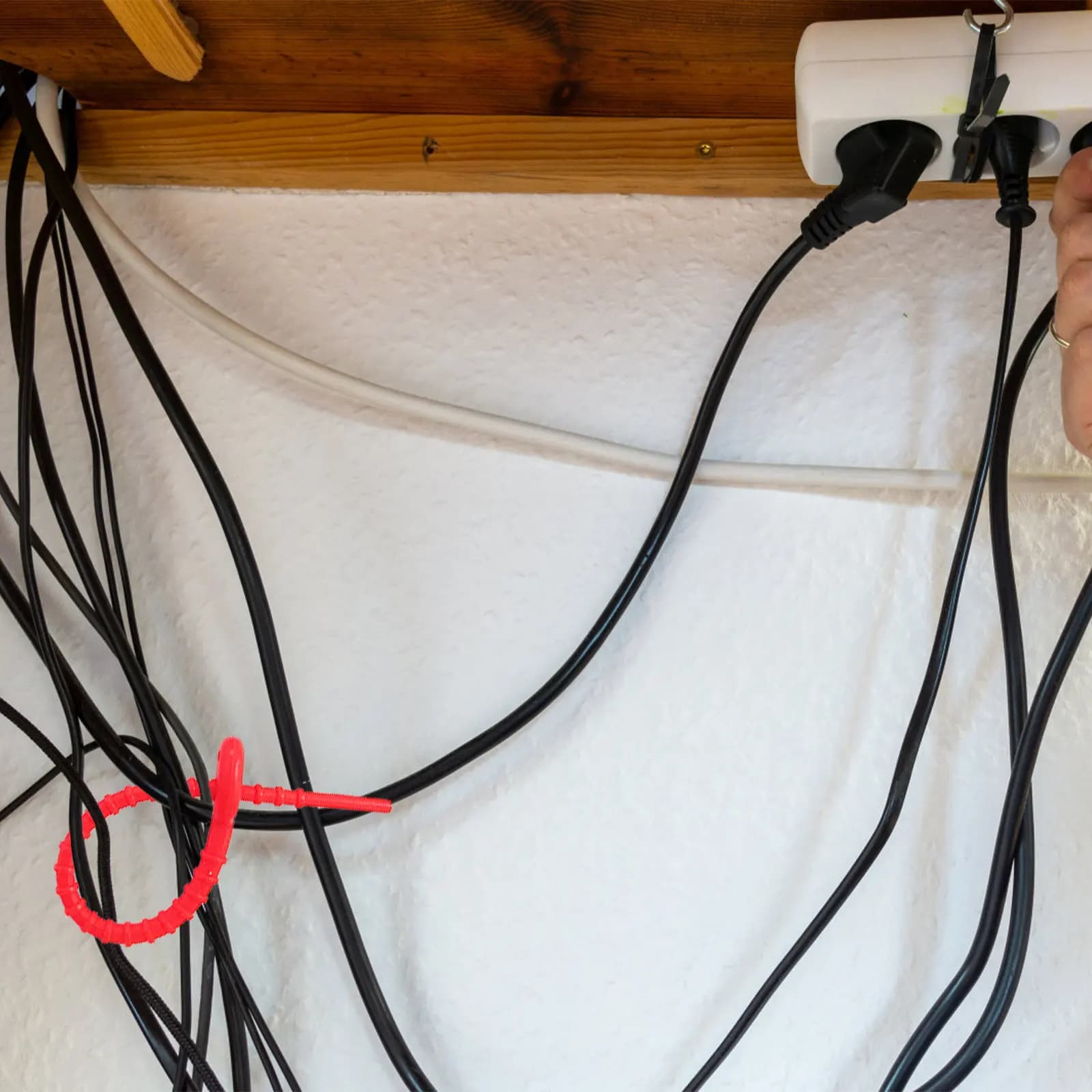 16 Pezzi Fascette in Silicone Riutilizzabili Autobloccanti per Cavi, Organizzatori per Cavi USB, Caricabatterie, Computer, Elettronica e Giardino