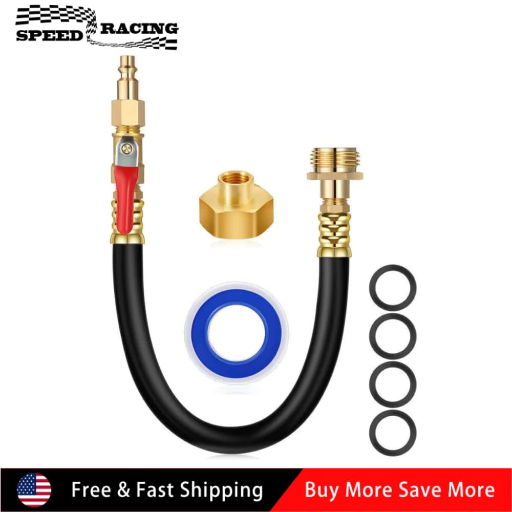 12 Inch Motorhome Winter Kit Discharge Interception Valve Adapter Flexible Hose Tap for Trailer RV Garden Pipe Camper VH-0328