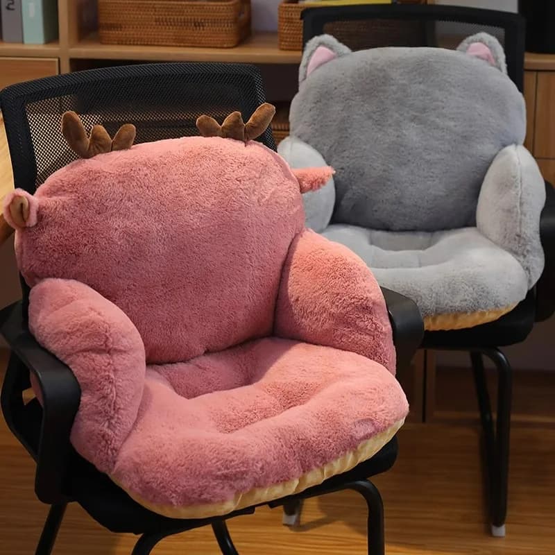 Comodo cuscino del sedile per sedia da ufficio con schienale integrato Cuscino ispessito Sedia da scrivania per esami Cuscini per cuscini per studenti