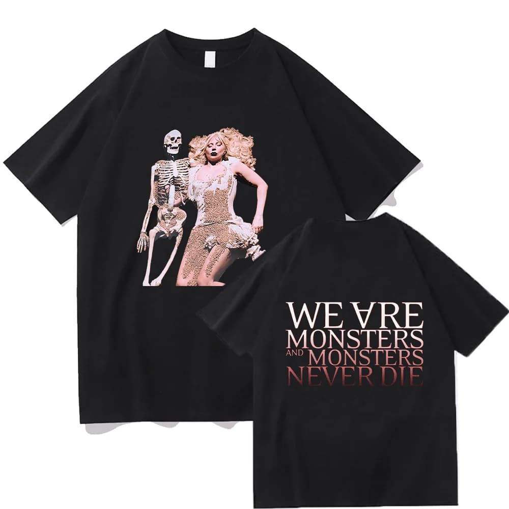 Lady Gaga Perfect Celebrity T-shirt Mayhem Ball World Tour Tee Little Monsters Concert Outfit T-shirt grafica Top in cotone unisex