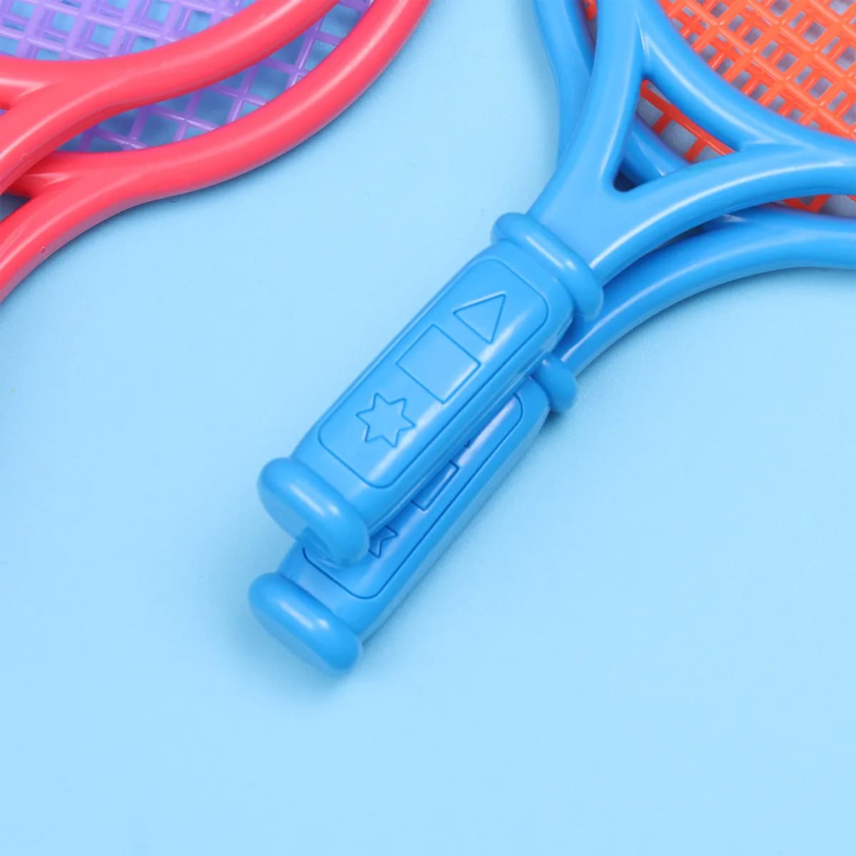 2Sets Childrens Tennis Racket Set Plastic Small Size Balls Kindergarten Outdoor Rackets Game Tennis Set