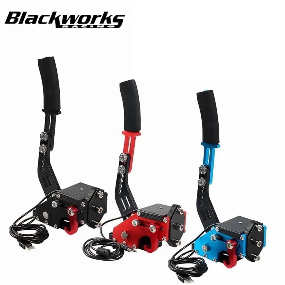 USB Handheld SIM Brake for G25/27/29 T300 T500 PC Racing Games Fanatecosw Dirt Rally Hand Brake System Red Blue HB-1009