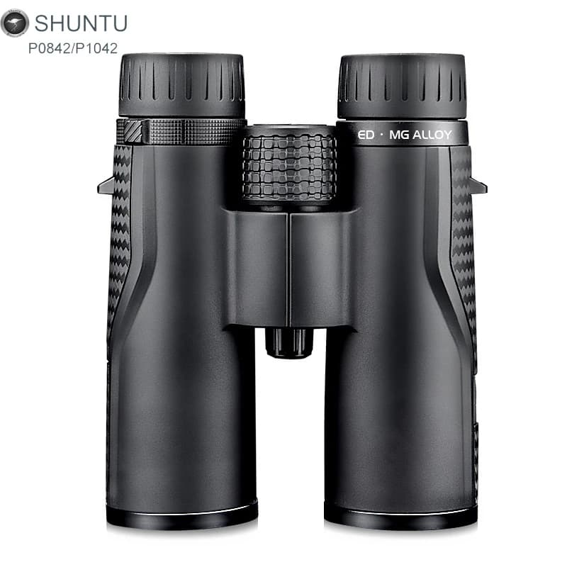 Binocolo Shuntu 8x42 10x42 ED, impermeabile IPX7, ad alta potenza, con prisma Bak4 e rivestimento SMC, telescopio per caccia, campeggio e viaggi all'aperto.