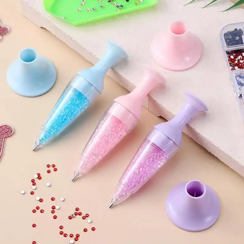 Penna per trapano a punta a forma di vaso Penna per trapano a punta per ricamo con diamante 5D Accessorio per cucito per ricamo a punto croce con diamante artigianale fai-da-te