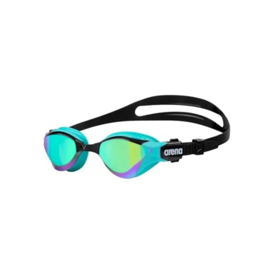 Occhialini da Nuoto Cobra Tri Unisex per Adulti, per Triathlon e Fitness, Antiappannamento, Visione Ampia, Lenti a Specchio
