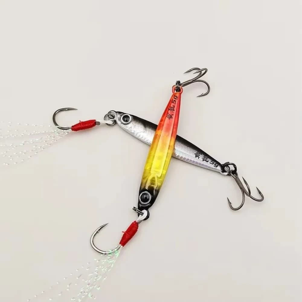 3g Weight Mini VIB Fishing Lure 5g Weight Metal Material Metal Jig Bait Treble Hook Artificial Bait Micro Iron Plate