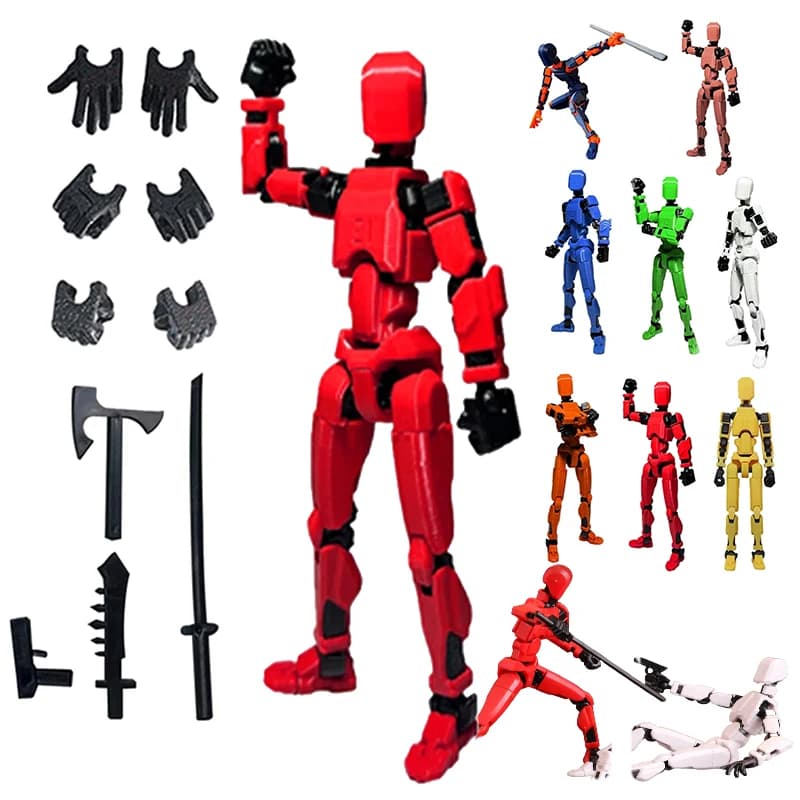 1PCS 13 Joints Figure Articulate Mobile Doll Custom 3D Toy Printed Action Figure Arrest Movement Animation Manichino