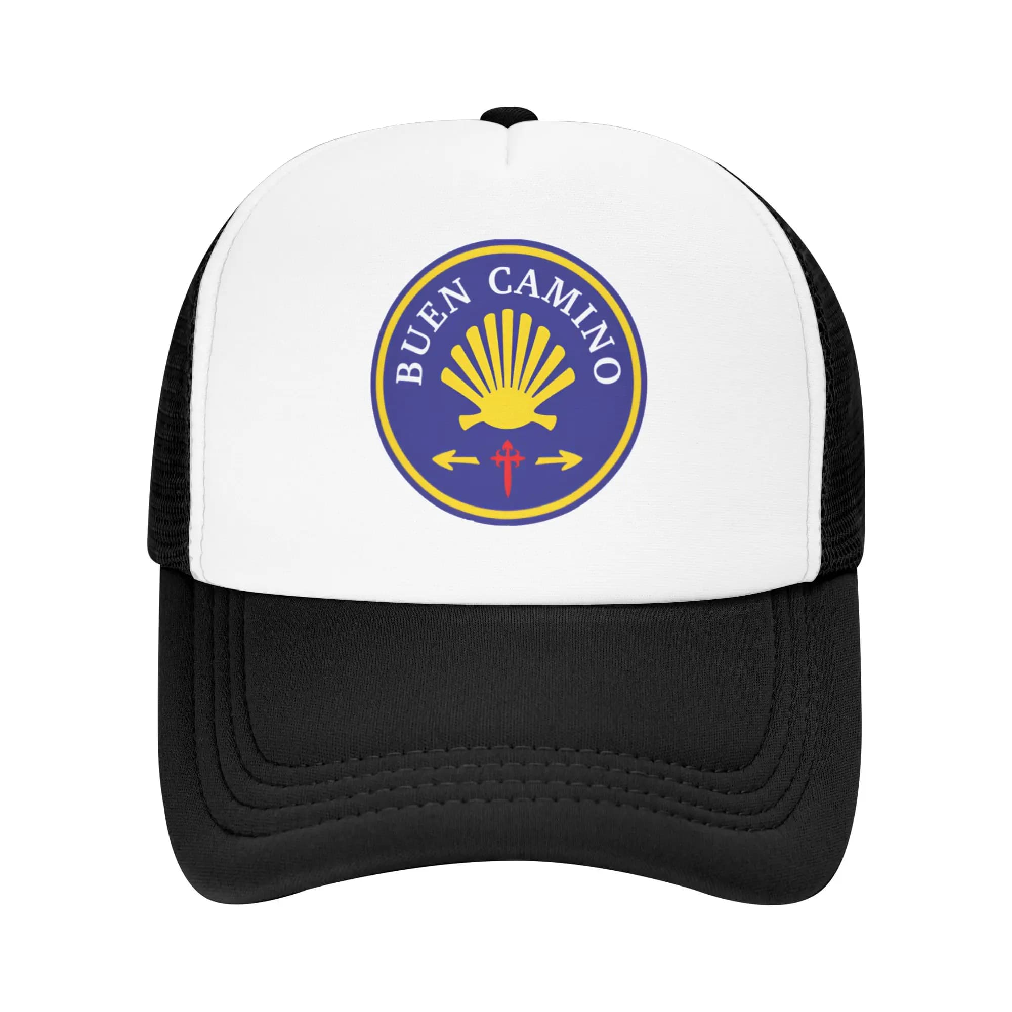 Baseball Punk Buen Camino de Santiago for Men and Women, Adjustable, Solar Protection, Trucker Style and Dad Hat