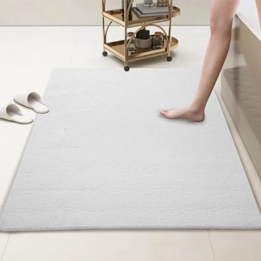 Tappetino da doccia extra large 58 x 32 per box doccia e vasca, antiscivolo, accessori per il bagno, tappetini in PVC tipo luffa per doccia e bagno
