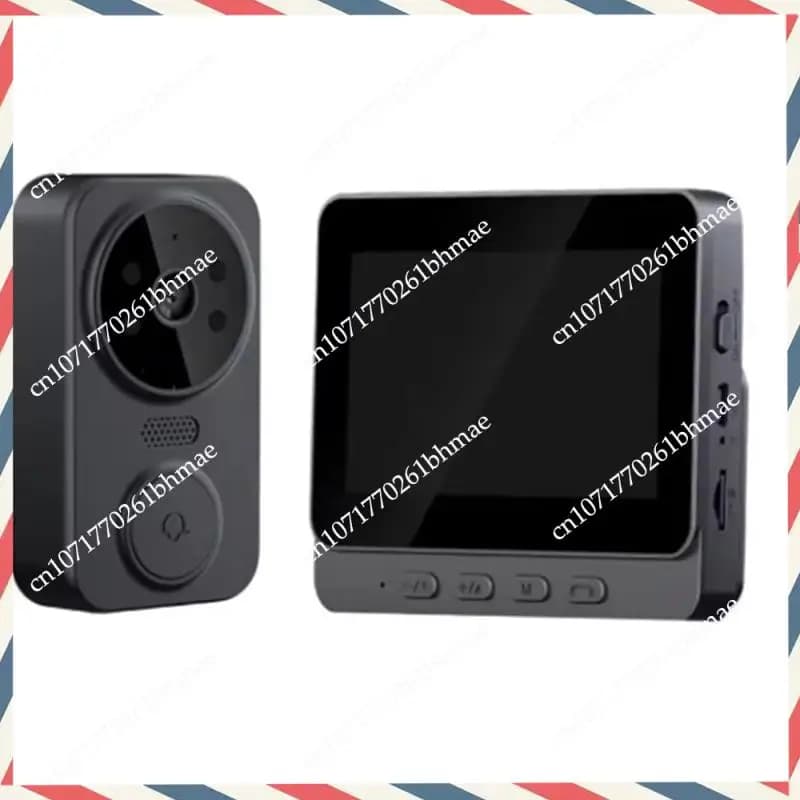 -A21Z Campanello video intelligente wireless con visione notturna IR con schermo IPS da 4,3 pollici, Wi-Fi digitale 2.4G, audio bidirezionale - Proteggi il tuo Ent