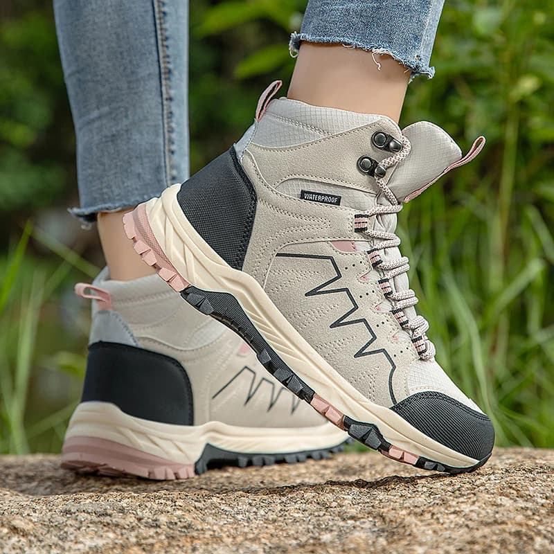 Women Ankle Hiking Boots Ladies Outdoor High Top Sneakers Trekking Shoes Mountain Climbing Walking Wandelschoenen Botas Mujer