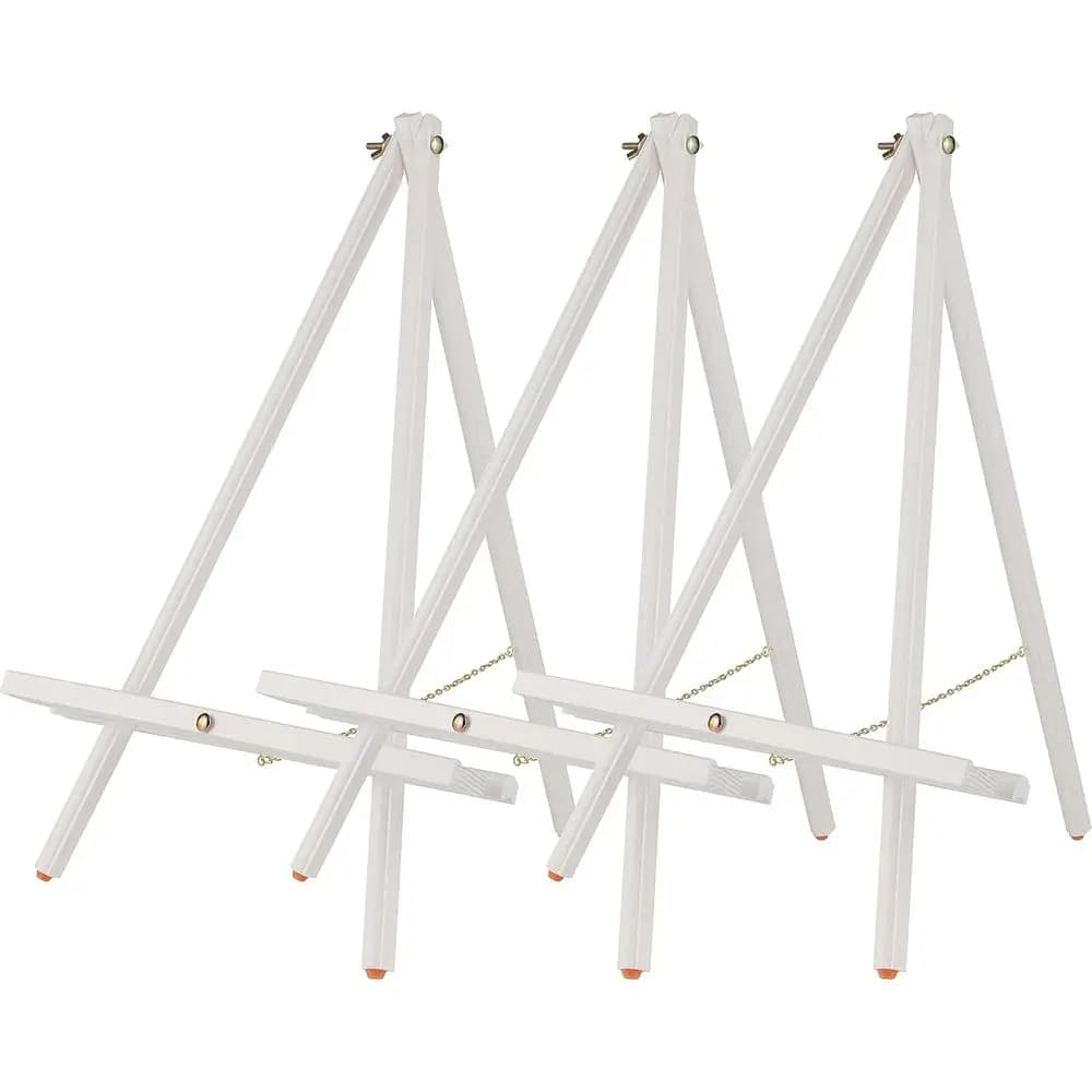Cavalletto Espositivo Leggero e Resistente - Perfetto per Disegno e Pittura, Bianco Traslucido - Ideale per Artisti