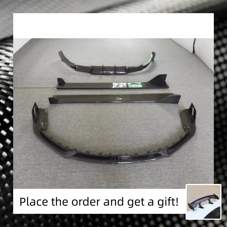 Kit corpo in fibra di carbonio per Porsche 911 992 2018-2022 Pala anteriore modificata Labbro posteriore Gonna laterale Accessori auto