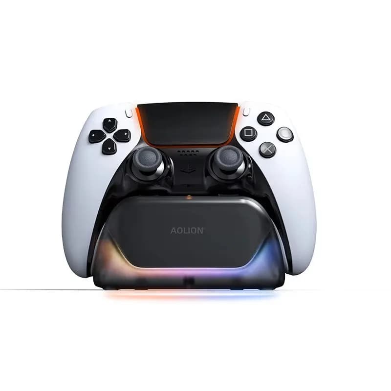 Supporto di Ricarica per Controller PS5 con Illuminazione RGB, Dock di Ricarica per Accessori Controller Playstation 5