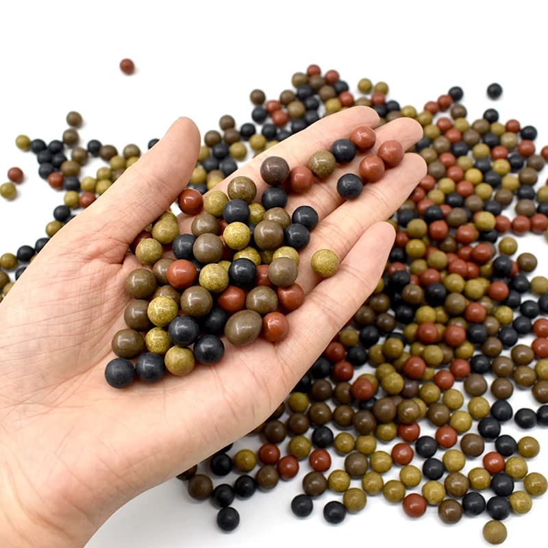 100 pz Multi-Colorato 8mm Palla di Fango di Sicurezza Accessori per Fionda Palline di Ceramica Super Dura Caccia All'aperto Fionda Munizioni per Fionda