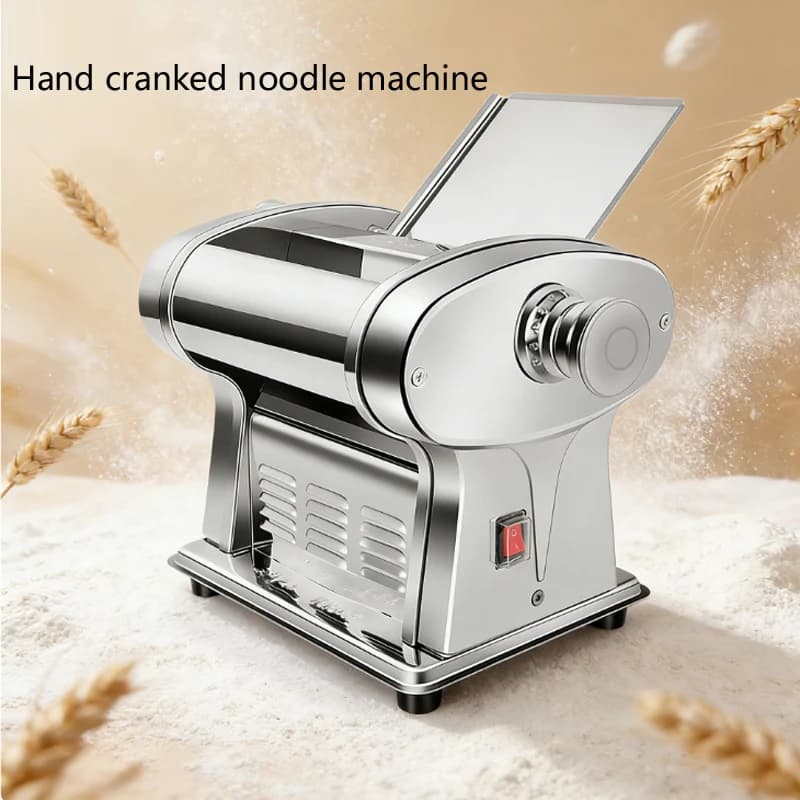 Macchina per Pasta in Acciaio Inox, Attrezzatura da Cucina per Uso Domestico, Macchina per Noodle a Tre Lame, Processore Alimentare Manuale Portatile