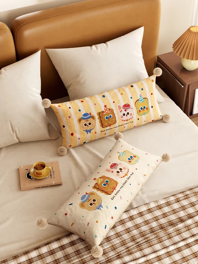 Cuscino lombare Bear Biscuit per uso domestico, supporto per ernia del disco, trazione speciale, piccolo cuscino quadrato
