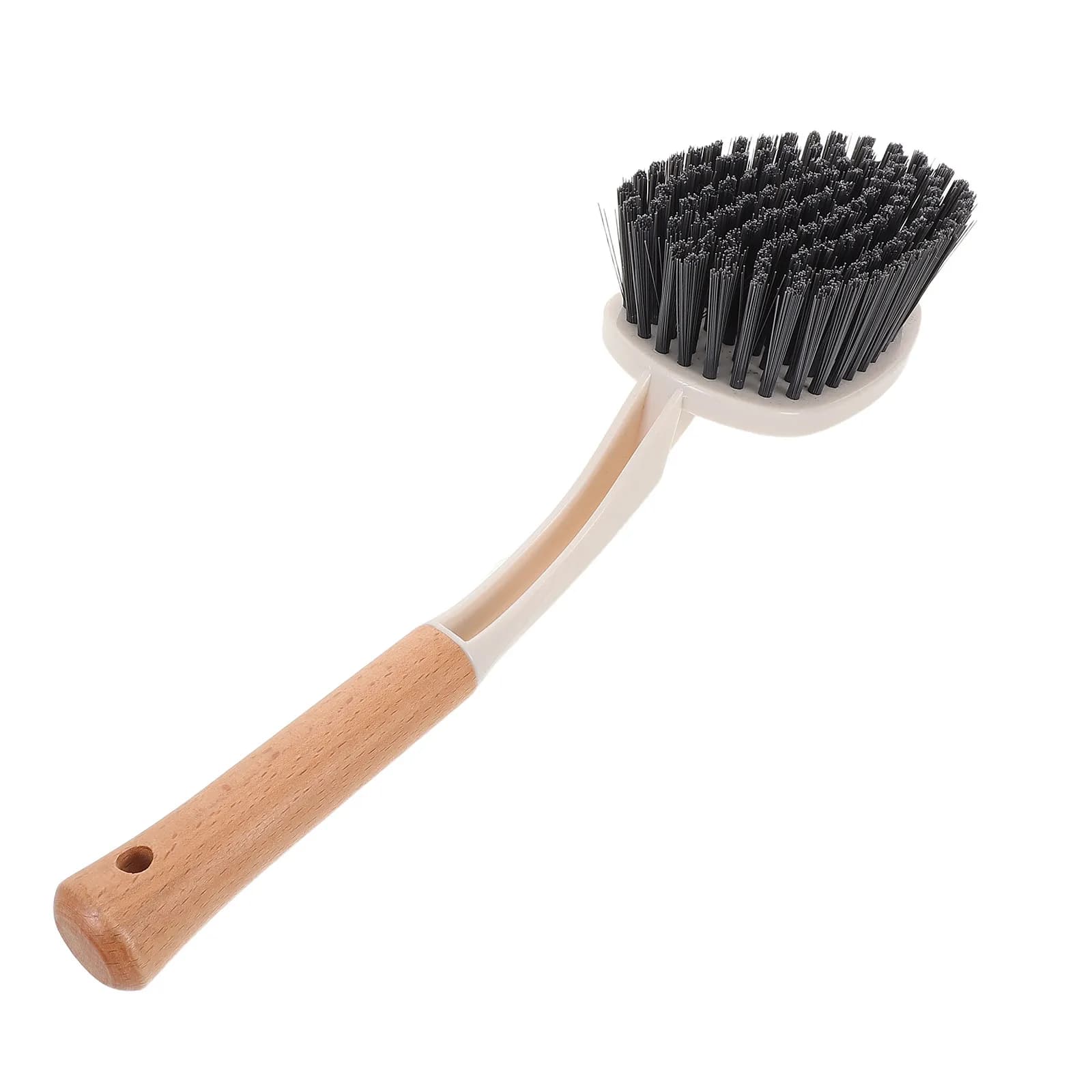 Ergonomic Bathroom Cleaning Brush Extra Long Handle Nonslip Grip Heavy Duty Bristles for Shower Bathtub Tile Grout Floor Sink