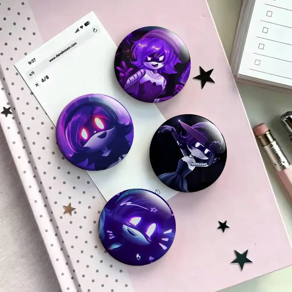 Gothic M-Murder D-Drones U-UZI Laser Badge Creative Pins Brooch for Bag Clothes Hat Decor Gifts Fans Collect