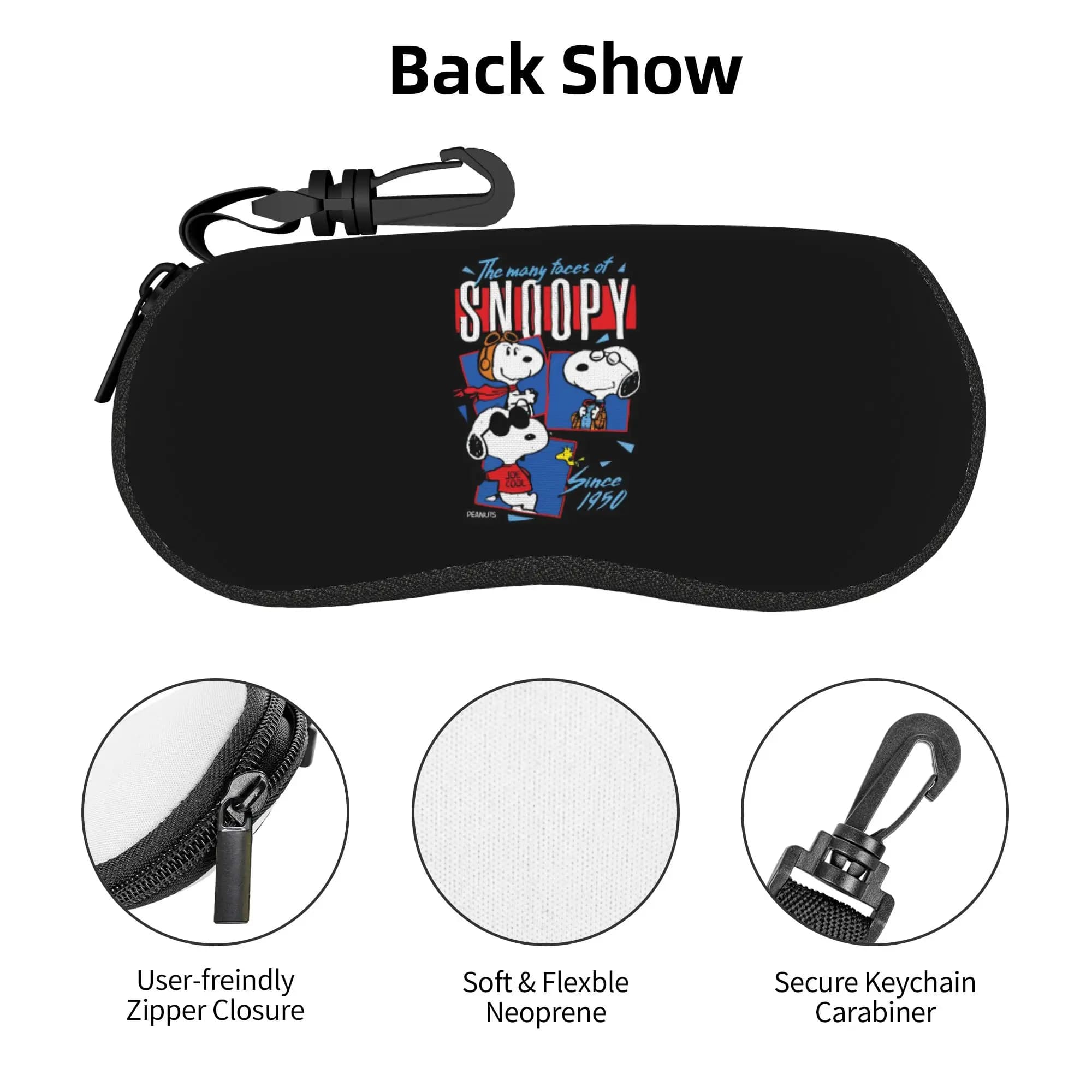 Anime Dog S-Snoopy Shell Eyeglasses Protector Cases Fashion Sunglass Case Cartoon Comic Glasses Pouch
