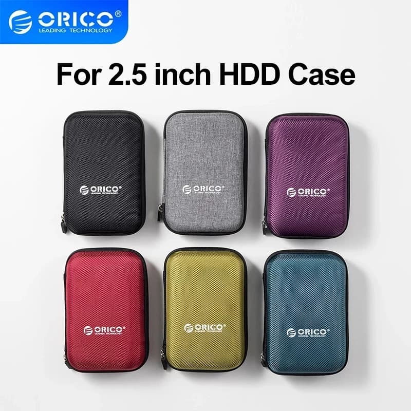ORICO Custodia per disco rigido portatile HDD esterno/SSD Power Bank Borsa da viaggio nera per dispositivo di archiviazione da 2,5 pollici