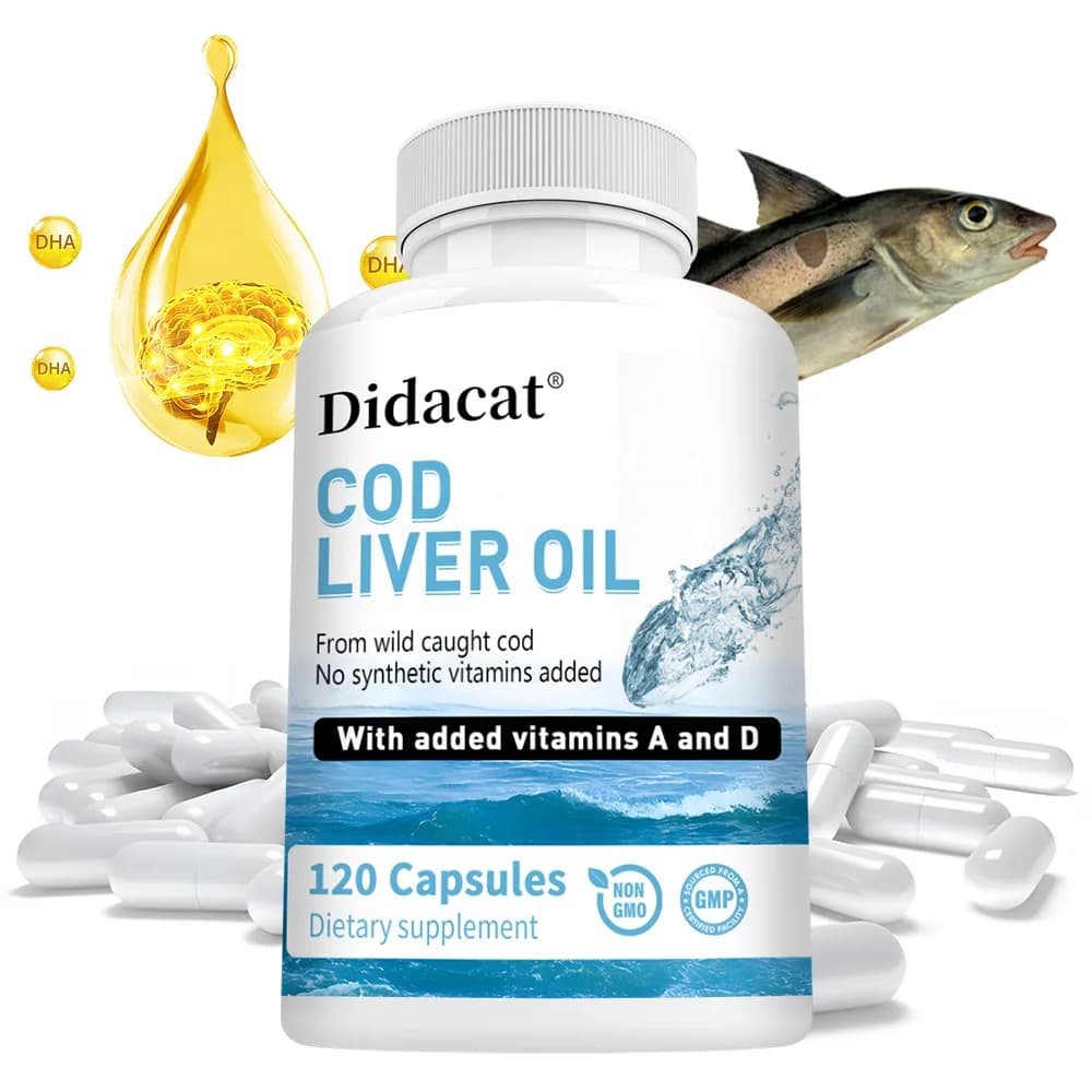 Merluzzo liver oil with Vitamins A and D Food supplement in Capsules Molli for Immunitaria Health, Ox and Skin Health Promotion, View Support