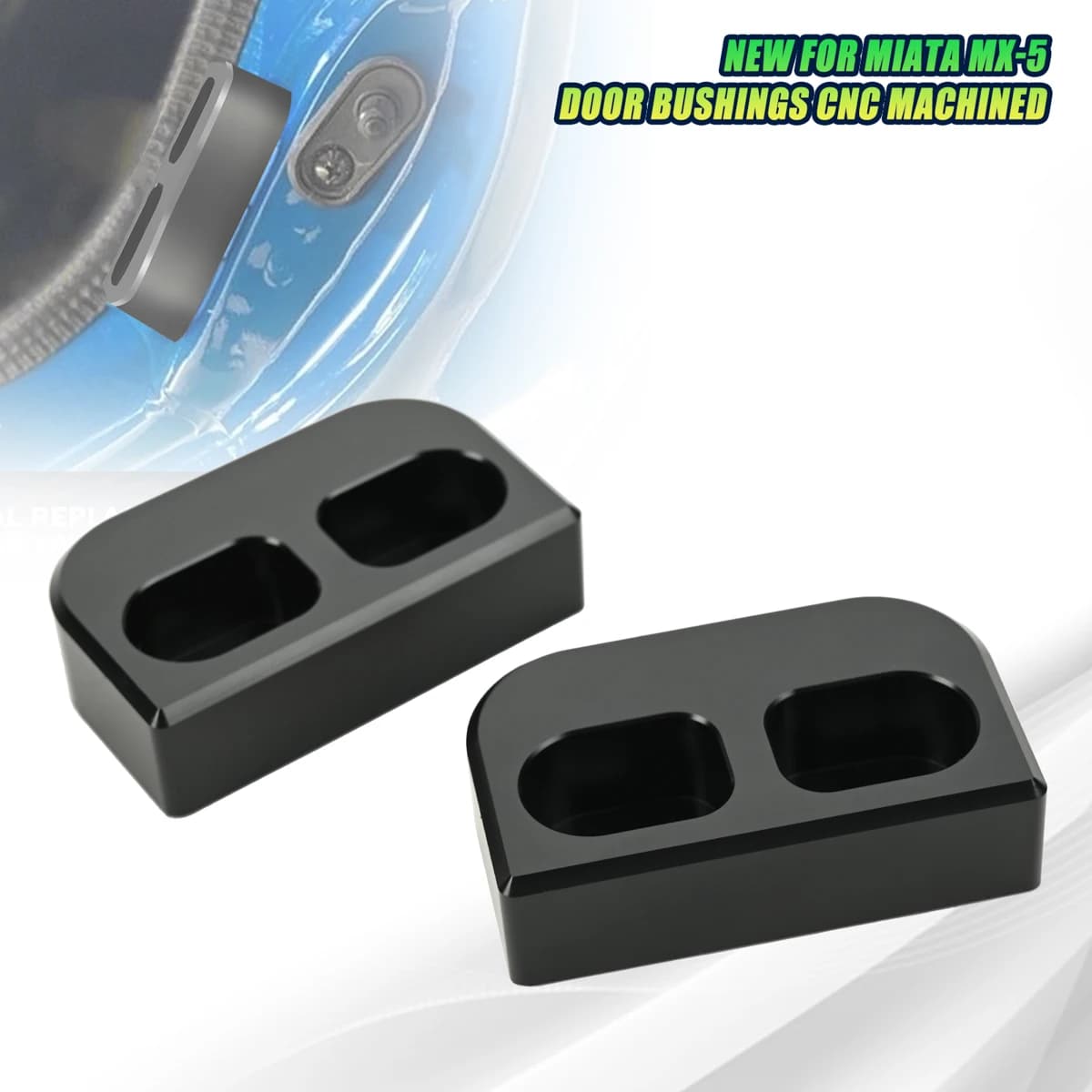 2 pz Boccole Porta Sicura Lavorata Porta Per Prevenire Scuotendo 16mm Per Mazda MX-5 Miata NA NB NC ND 1990-2021 Accessorio Interno