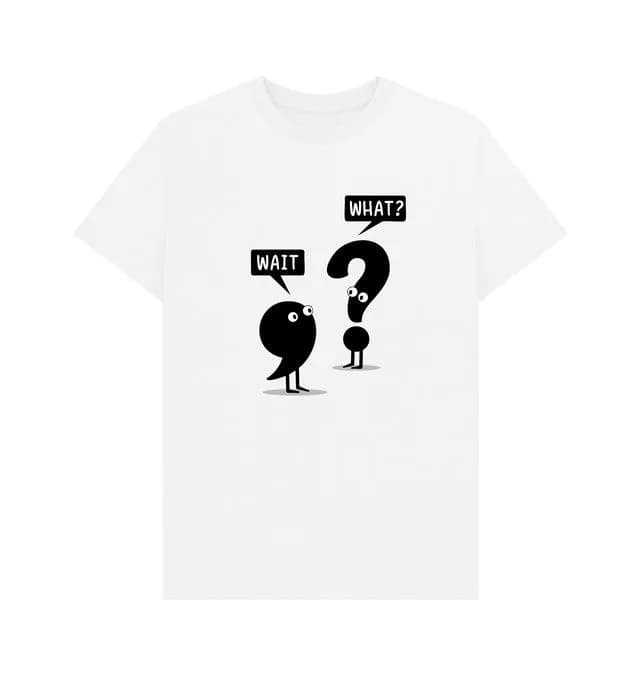 Maglietta bianca divertente con scritta Grammar, abbigliamento, scarpe e accessori | Uomini | Abbigliamento da Uomo | Camicie | T-shirt