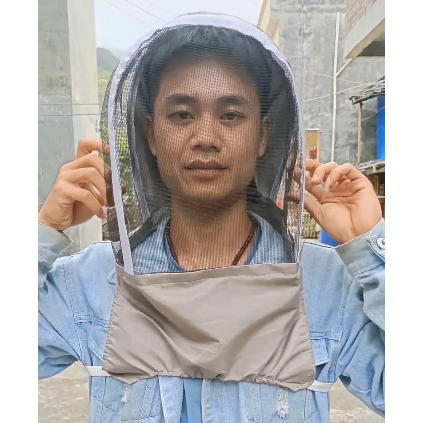 Bee Hat Thickened Anti Bee Hat Face Mask Special High Definition Face Mask Beekeeper Protective Hat Full Set Beekeeper Hat