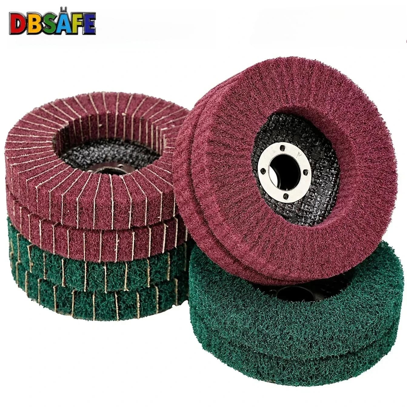 1 pc. 115 mm nylon fiber nonwoven abrasive disc (4,5 inch) for polishing, for metal and wood, rotating tool for angle grinder