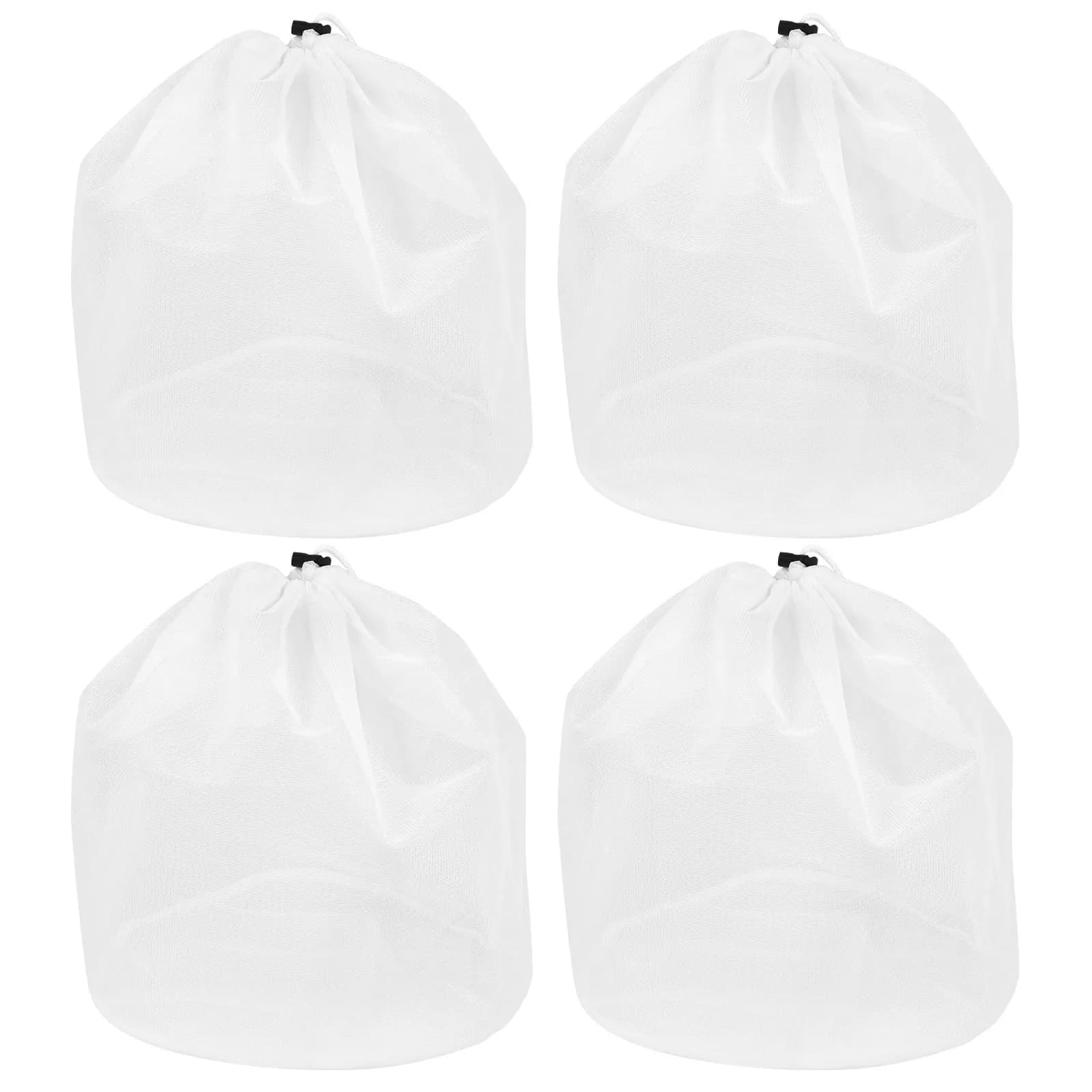 Set of 4 Large Net Bags with Coulisse to Organize the Bucato, Ideal for Camping, Sleepers, Apartments, to Separate Clean Clothes from Those Dirty