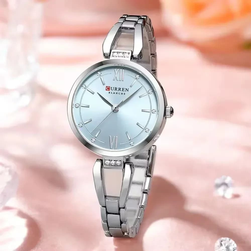 Orologi da donna eleganti Orologi minimalisti con quadrante piccolo in argento moda per donna Orologio da regalo impermeabile in acciaio inossidabile Relojes