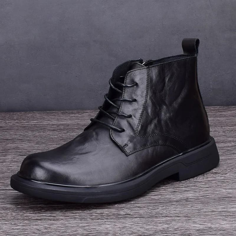 Stivali da uomo Stivaletti Moda Casual Scarpe alte in pelle Stivali in pelle da uomo Scarpe da uomo Scarpe alte