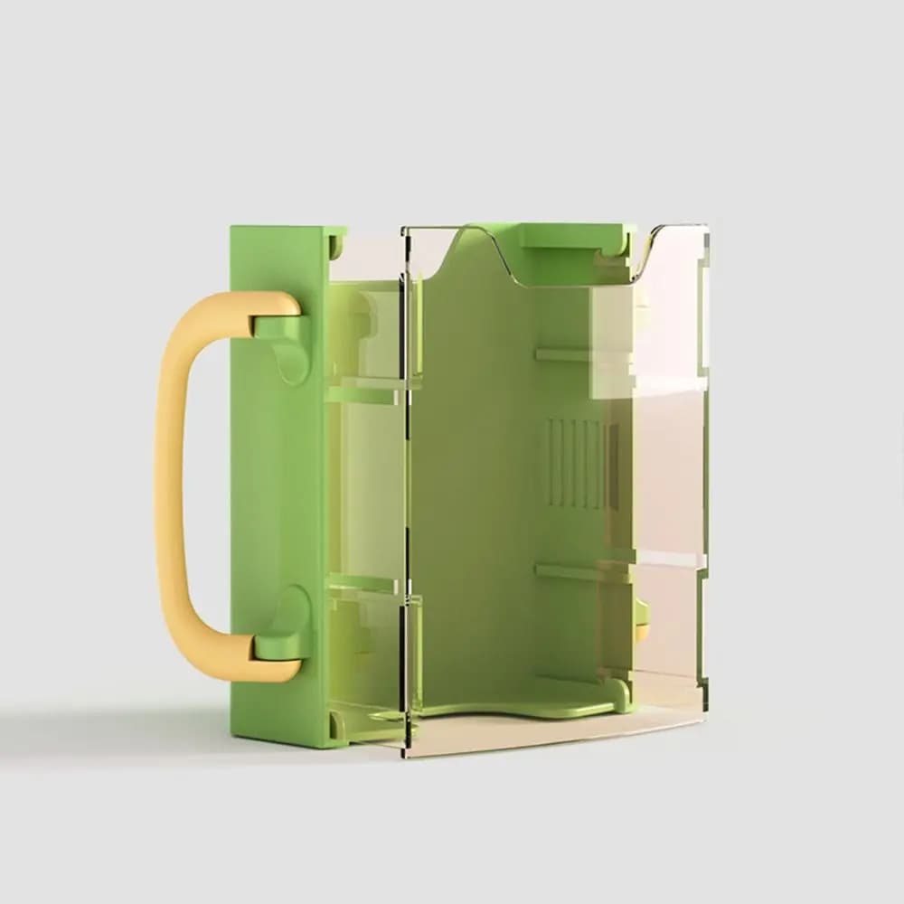 Practical Milk Box Kids Juice Box Holder Self-Help Adjustable Handles Water Cup Tool Food Storage Drinking Storage Box Baby