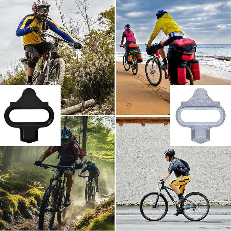 Set di Tacchette SPD Multi-Release per MTB, Clip per Pedali di Scarpe da Mountain Bike, Accessori per Ciclismo su Strada con Bulloni di Montaggio