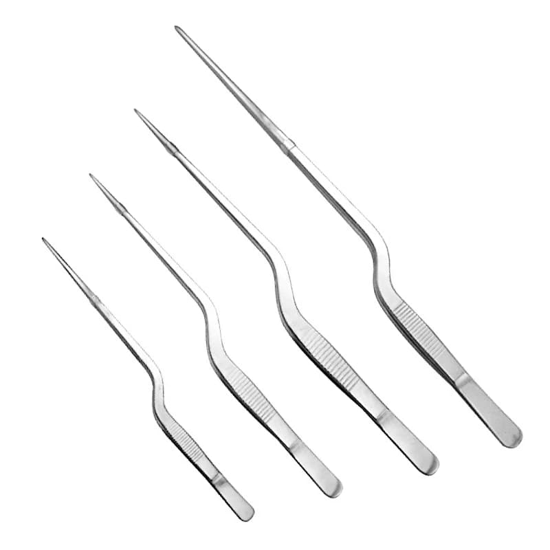 Cera per le orecchie Earpick Pinze mediche a baionetta Morsetto per gioielli angolato Clip Pinzette per cerume curvo nasale Clip Strumento per la pulizia delle ciglia