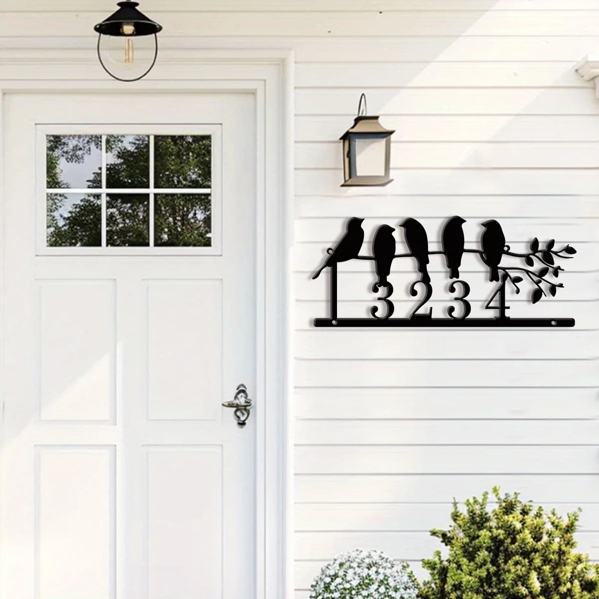 1pc Custom bird Metal House Number Sign, Outdoor Decor, Graduation Gift, The Best Gift for Family, Friends , Lovers