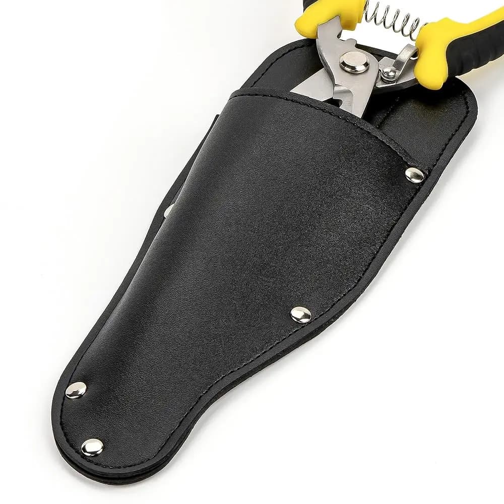 Borsa Porta Forbici da Giardinaggio, Custodia Protettiva in Pelle PU, per Forbici da Giardinaggio Piccole e Cesoie da Potatura - Attrezzo da Appendere