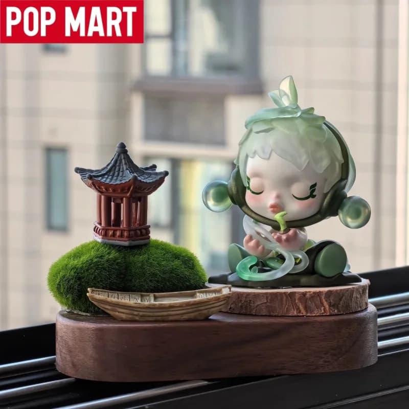POP MART Skullpanda Series Ink Plum Blossom Blind Box Cartoon Anime Action Figure Ornaments Mystery Toy Trendy Birthday Gifts