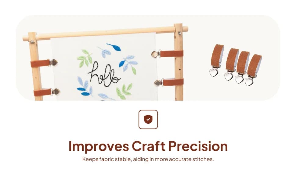 Scroll Rod Side Tension Clip Sewing Gadgets Reusable Universal Cross Stitch Holder Portable DIY Stretch Artwork Set