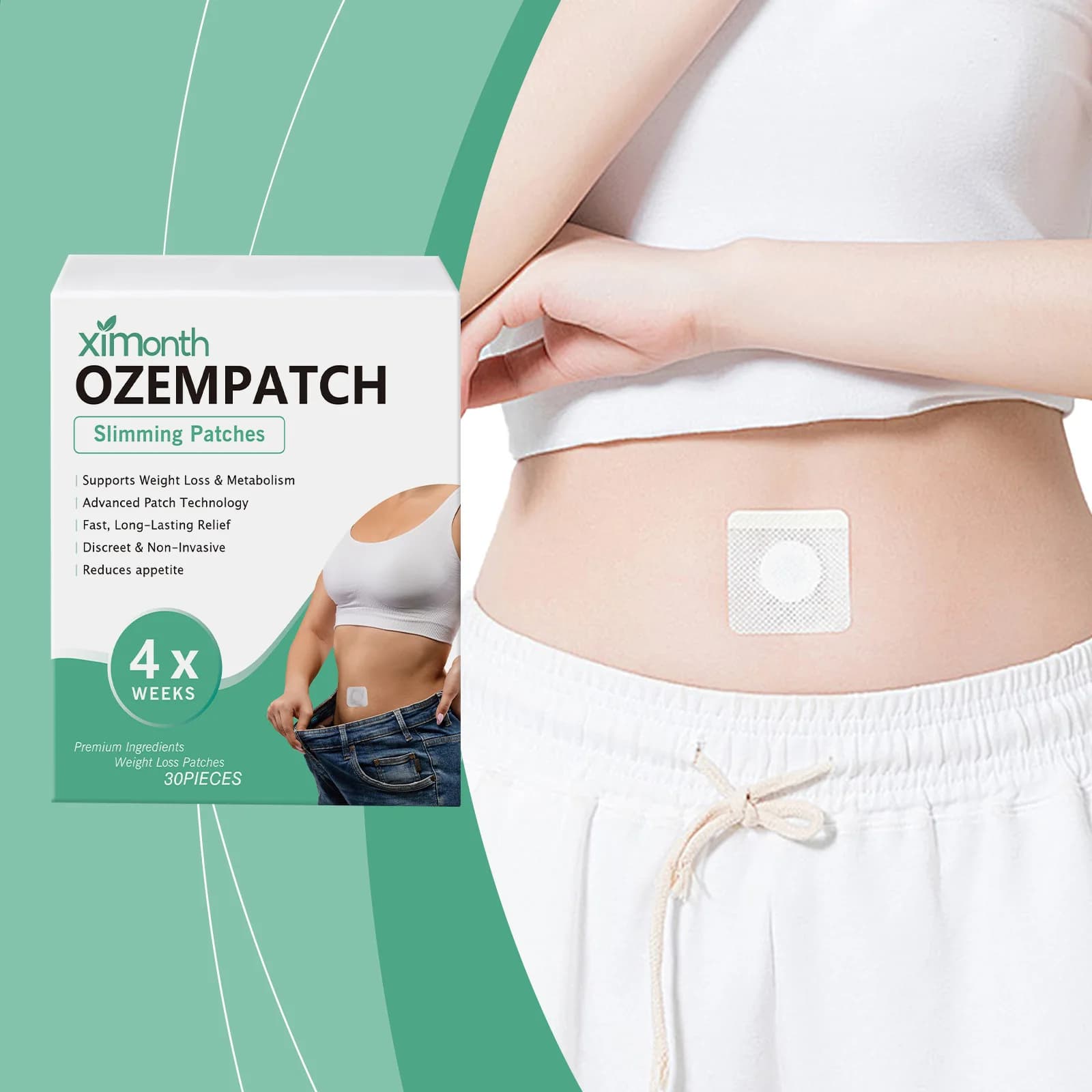 Slimming Tops Weight Loss Burning Fats tighten the curve to S Improves blood circulation Reduces appetite Molding body-based body stickers