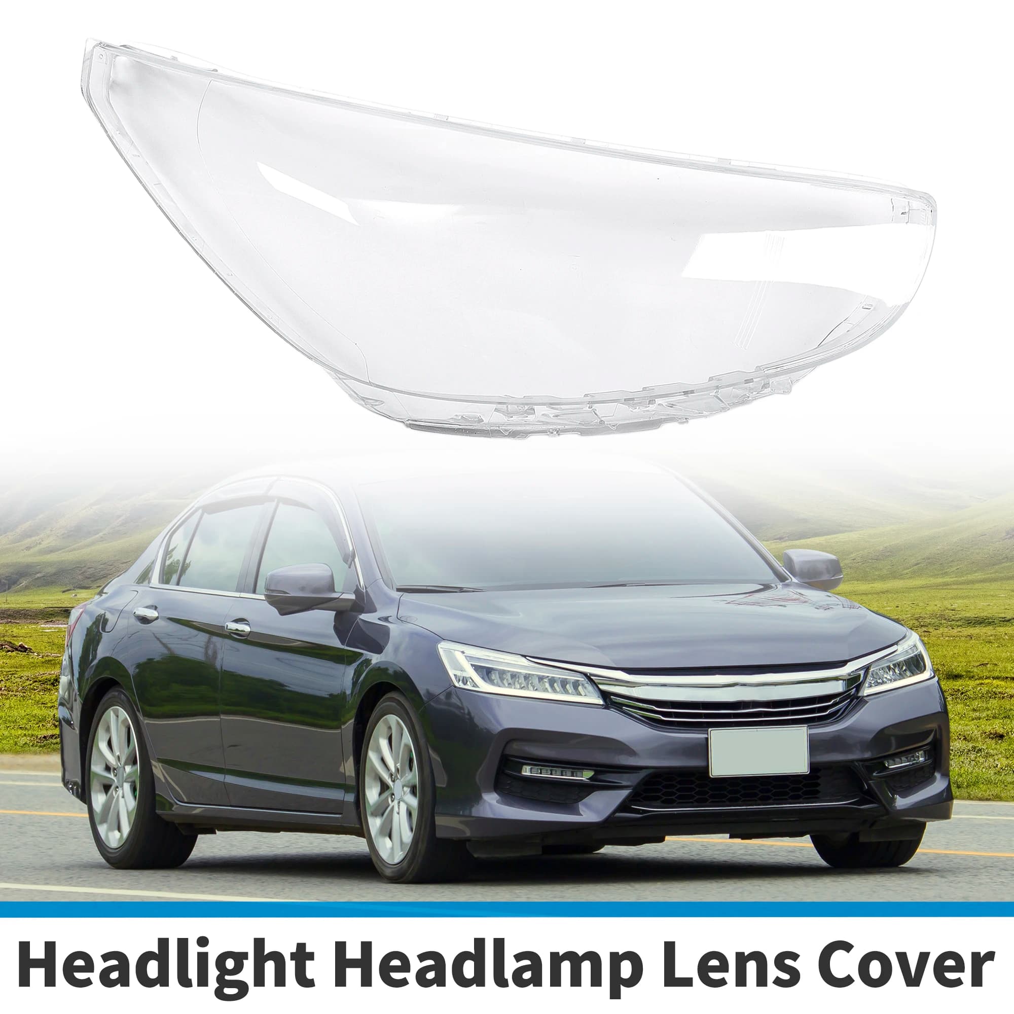 UXCELL Covers for front right headlight Covers lens headlight Covers transparent lens for Hyundai Accent 2012-2017 Transparent PC 1 Pz