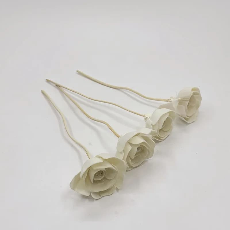 4 pezzi di erba e legno rosa volatile stick diffusore di olio essenziale hotel fai da te diffusore di profumo bastone di ricambio decorazione della casa bastone di riempimento