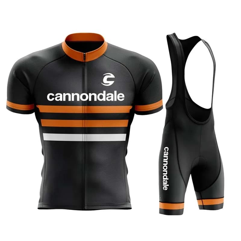 Cannondale Jersey Men's Summer Cycling Jersey Set 2026 Bib Shorts Cycling Gear Breathable Cycling Jersey