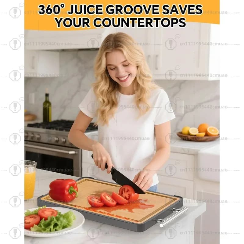 householdantibacterial and mildew-proof stainless steel chopping board, hemming anti-slip cutting board, thickened cutting board