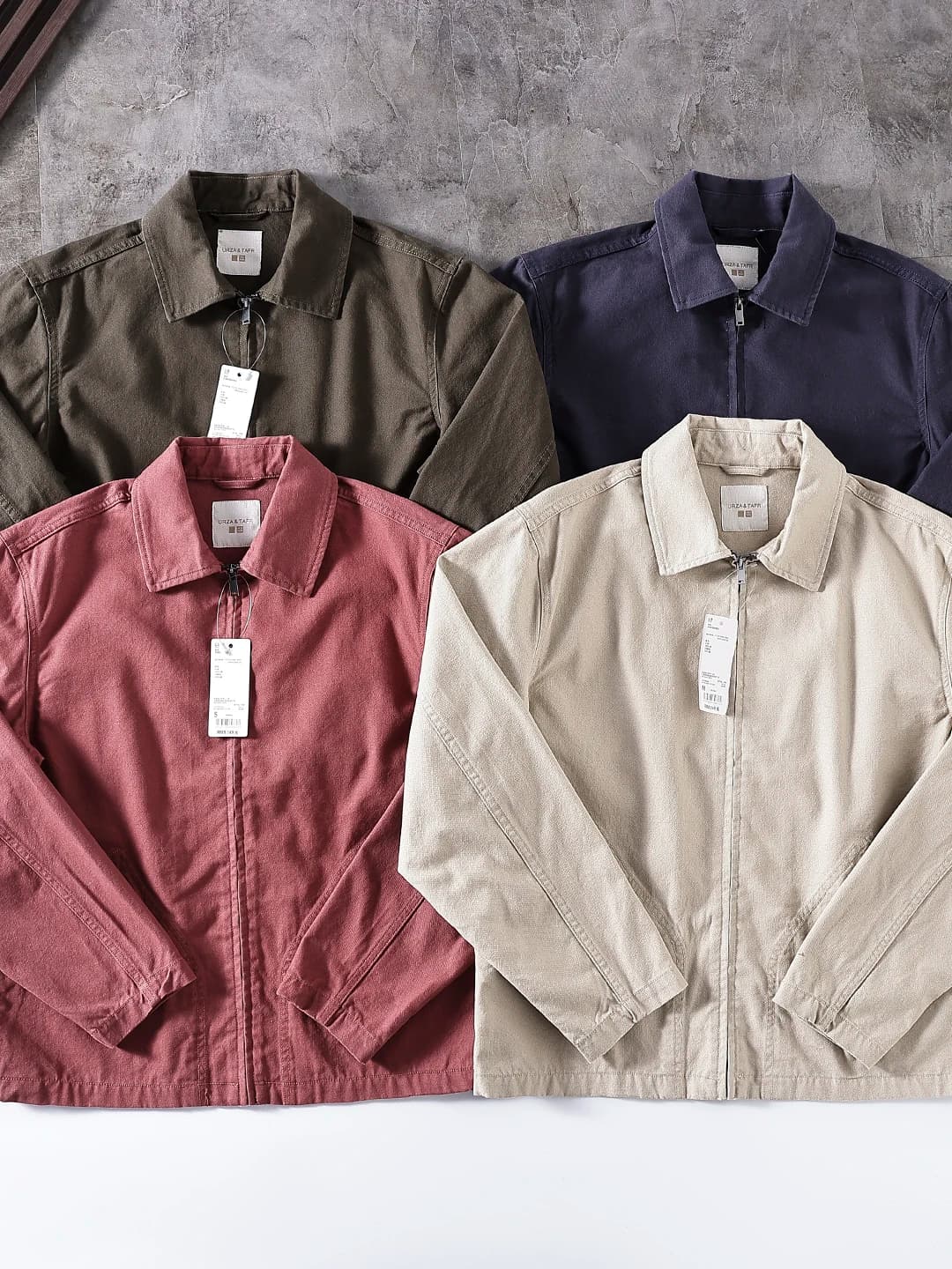 Unisex Casual Zipper Collar Jacket Spring New Design Collaborative Style Long Sleeve Cotton 100% Coat for Men And Women