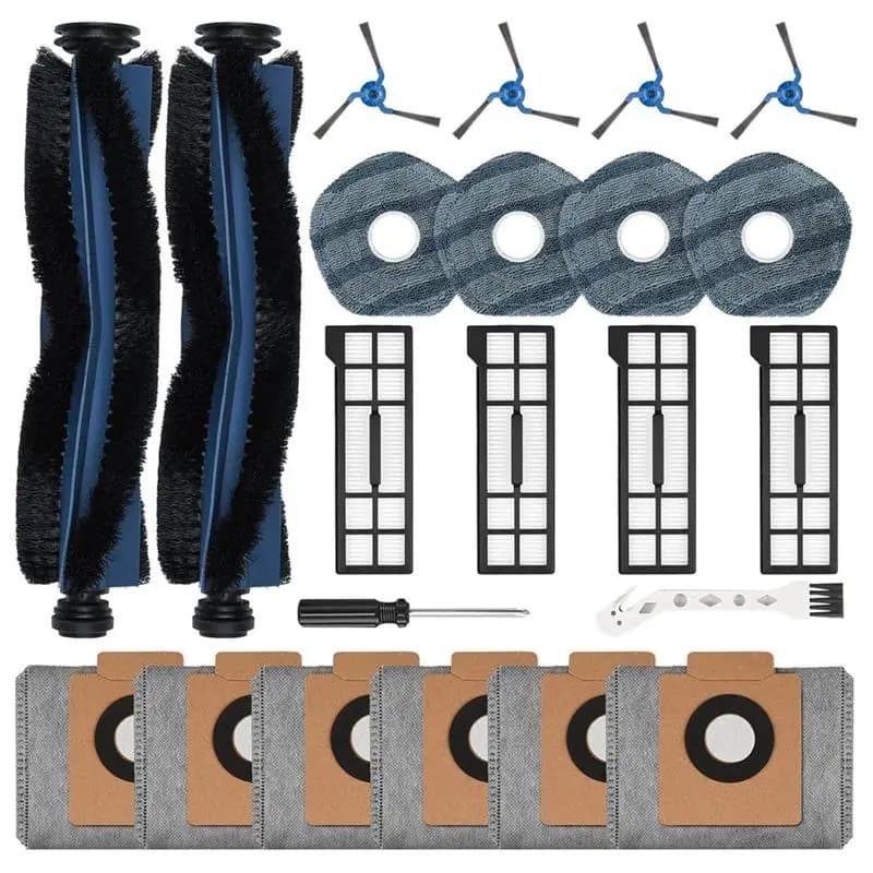 Kit di accessori B53C per aspirapolvere robot Eufy X10 Pro Omni - Spazzola principale, spazzola laterale, filtro Hepa, panno per la pulizia, sacchetti per la polvere inclusi