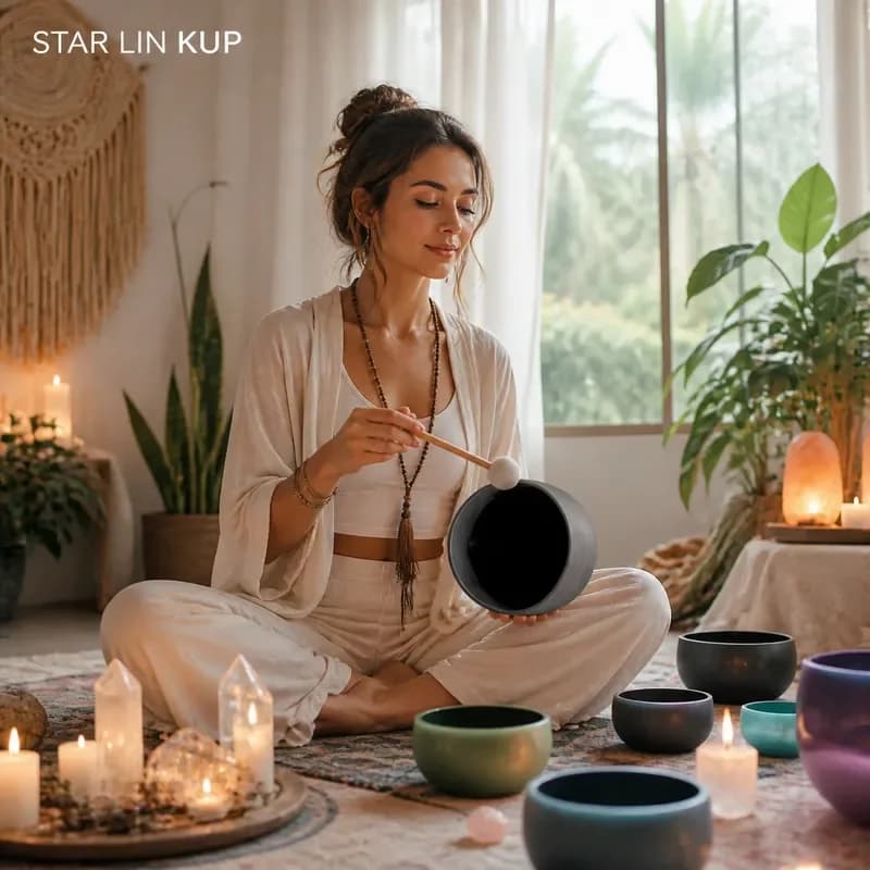 STAR LIN KUP 432Hz Raw Ore Peacock Green Frosted Crystal Singing Bowl High Quality Healing Meditation Chakra Sound Therapy