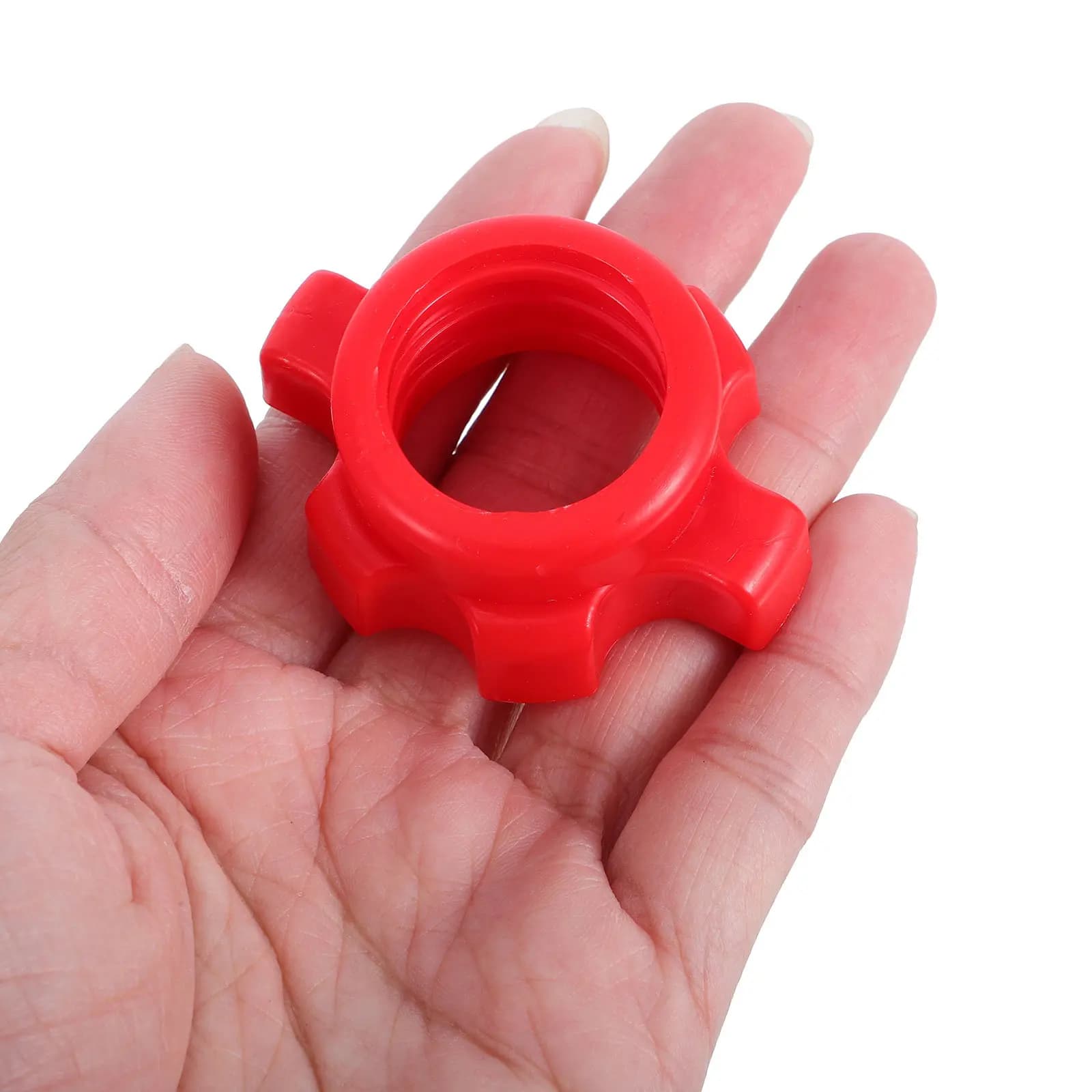 8Pcs Barbell Dumbbell Spinlock Collars Plastic Nut Locks Secure Clamp for 25Mm Rod Adjustable Fitness Weight Lifting Accessories